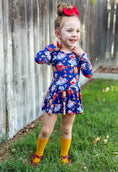 Load image into Gallery viewer, Tis the Sea-Sun (Santa) Long Sleeve Bodysuit Twirl Dress
