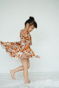 Load image into Gallery viewer, Falling For Florals Long Sleeve Big Kid Twirl Dress
