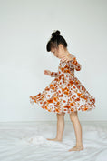 Load image into Gallery viewer, Falling For Florals Long Sleeve Big Kid Twirl Dress
