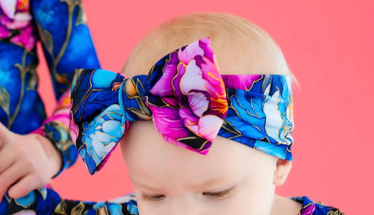 Neon Blooms Bow