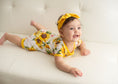 Load image into Gallery viewer, Suns and Roses (Sunflowers) Short Sleeve Romper
