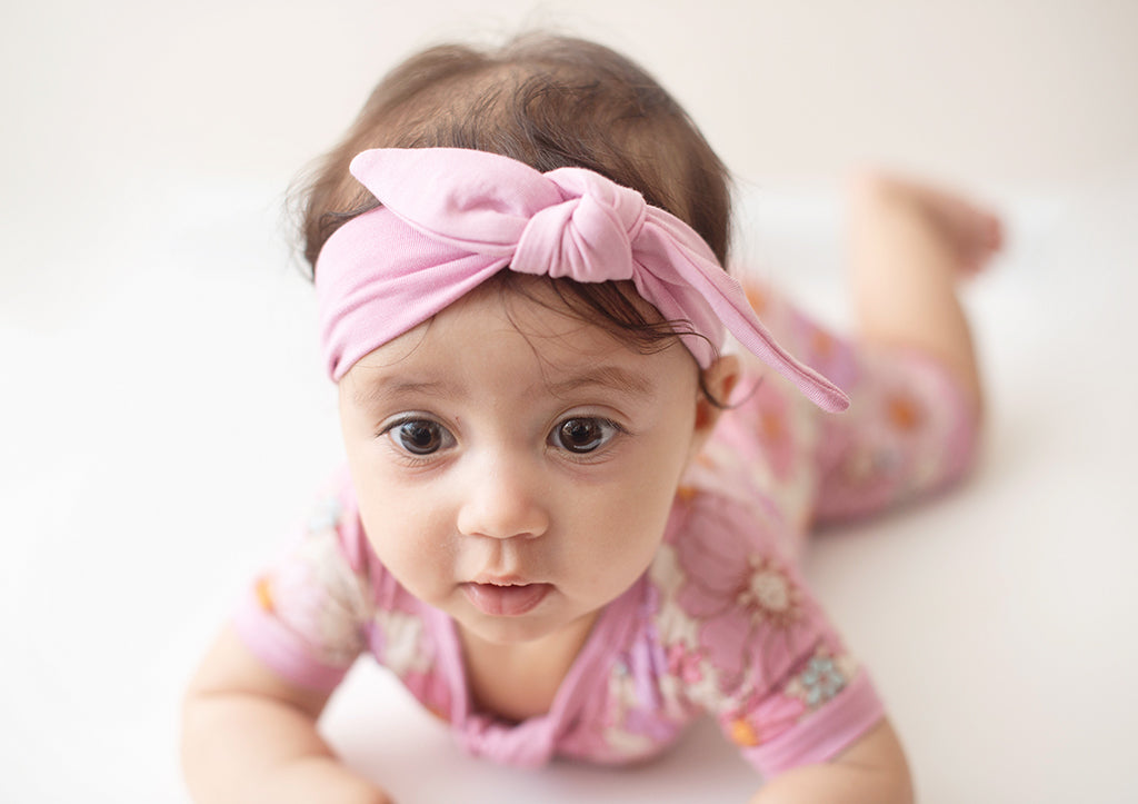 Powerful in Pink (Flower) Short Sleeve Romper