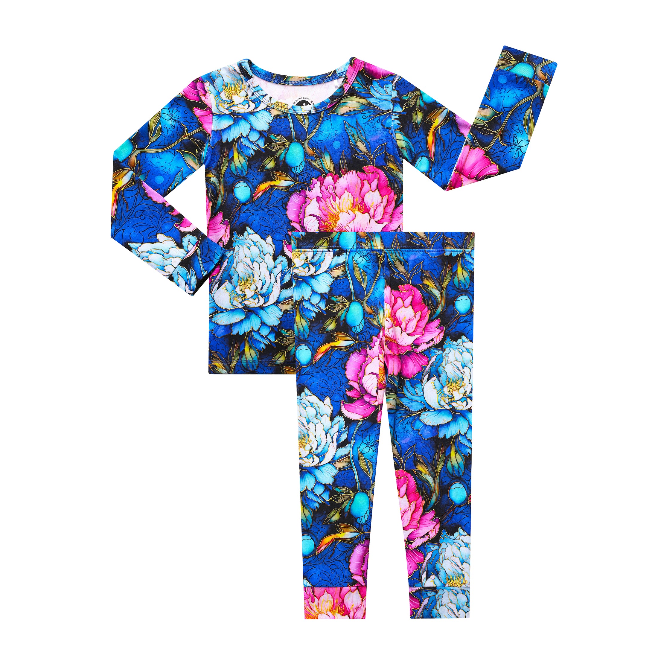 Neon Blooms Long Sleeve PJ's