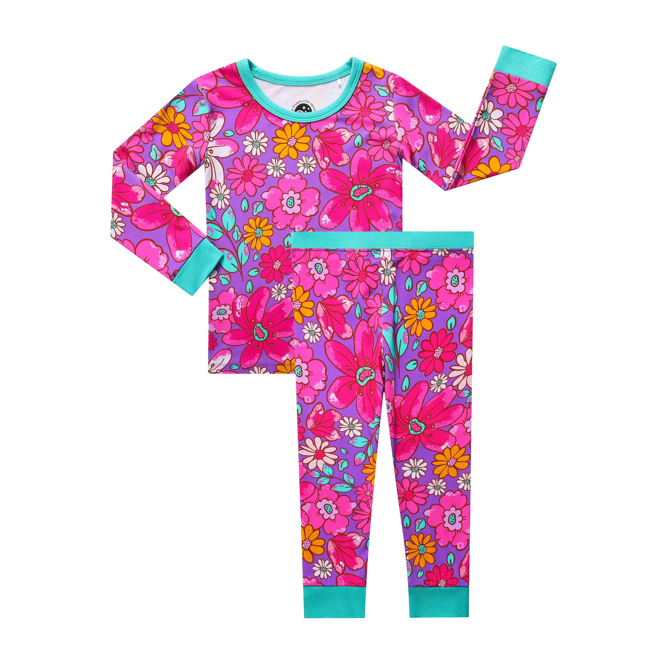 Retro Blooms (Flowers) Long Sleeve PJs