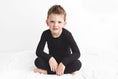 Load image into Gallery viewer, Midnight (Black) Ribbed Long Sleeve PJ's
