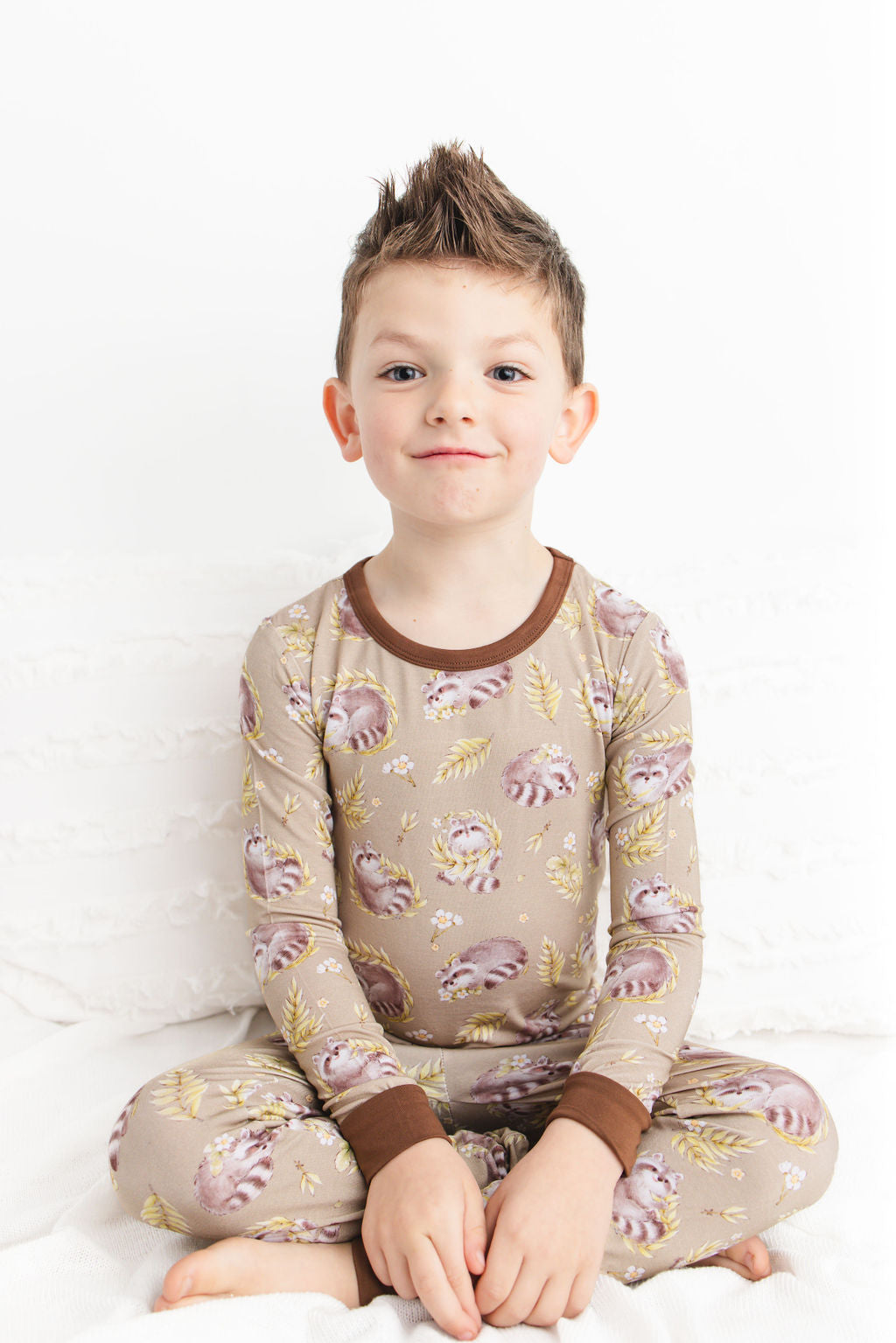 Raccoon Rascals Long Sleeve PJ's