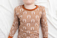 Load image into Gallery viewer, Copper Crescents Long Sleeve PJ's
