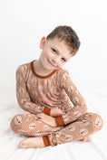 Load image into Gallery viewer, Copper Crescents Long Sleeve PJ's
