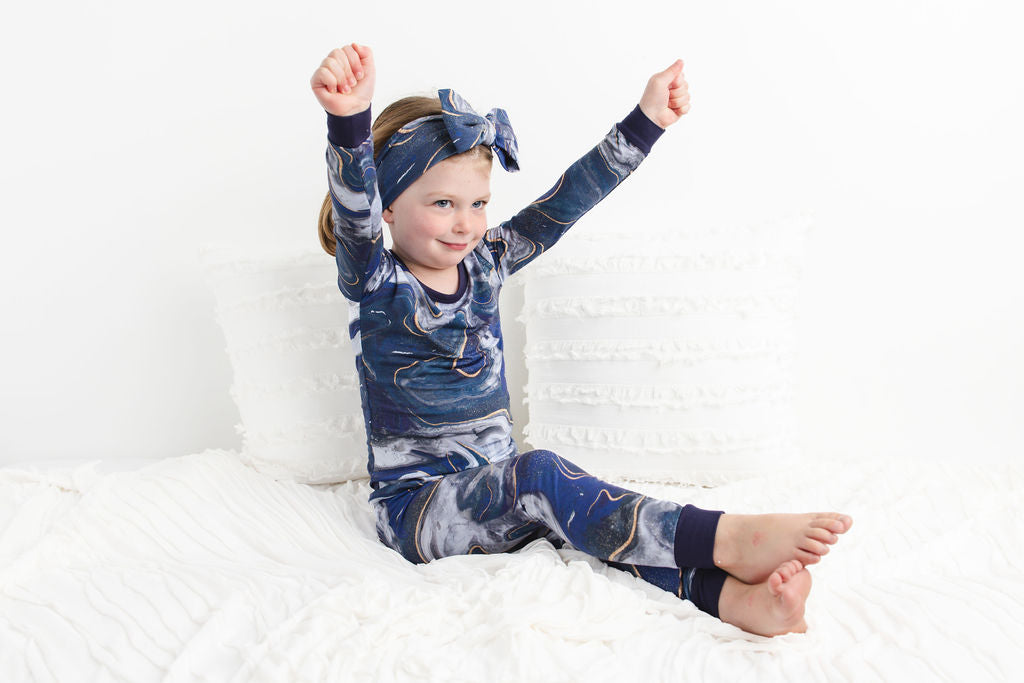 Marbleous Night Long Sleeve PJ's