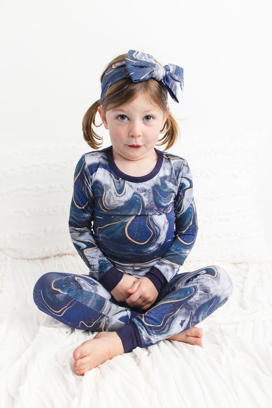 Marbleous Night Long Sleeve PJ's