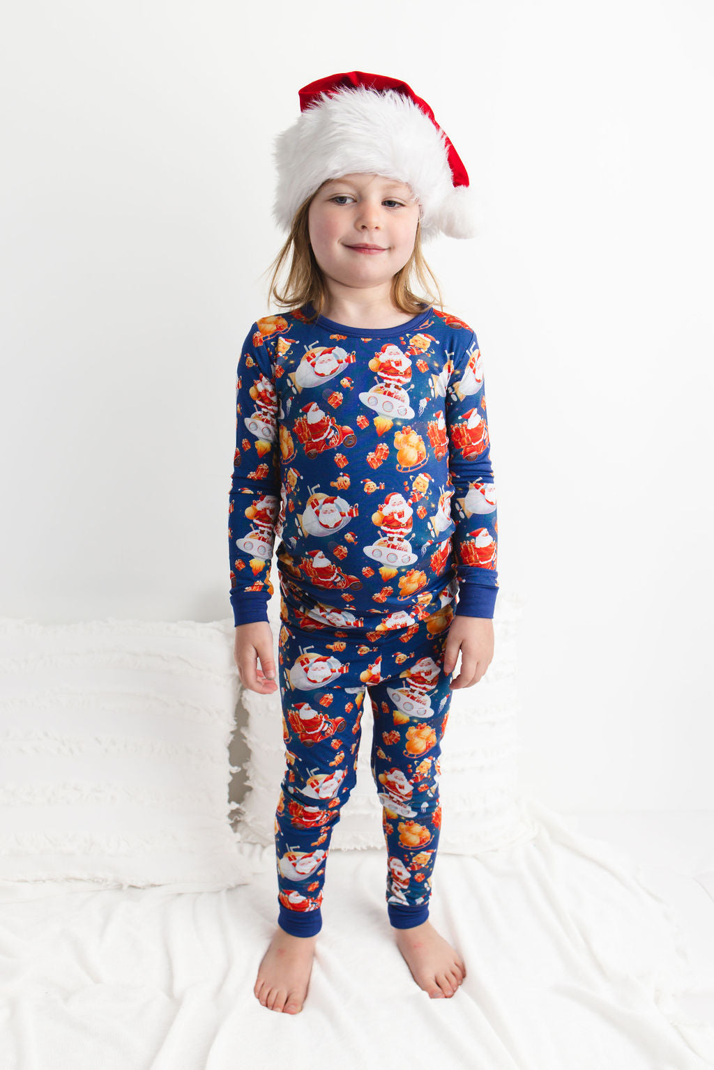 Tis the Sea-Sun (Santa) Long Sleeve PJ's