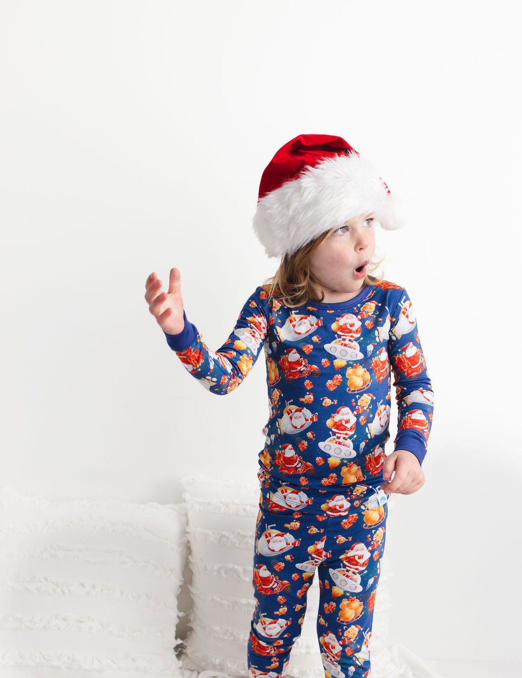 Tis the Sea-Sun (Santa) Long Sleeve PJ's