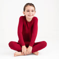 Load image into Gallery viewer, Burgundy Long Sleeve PJ's
