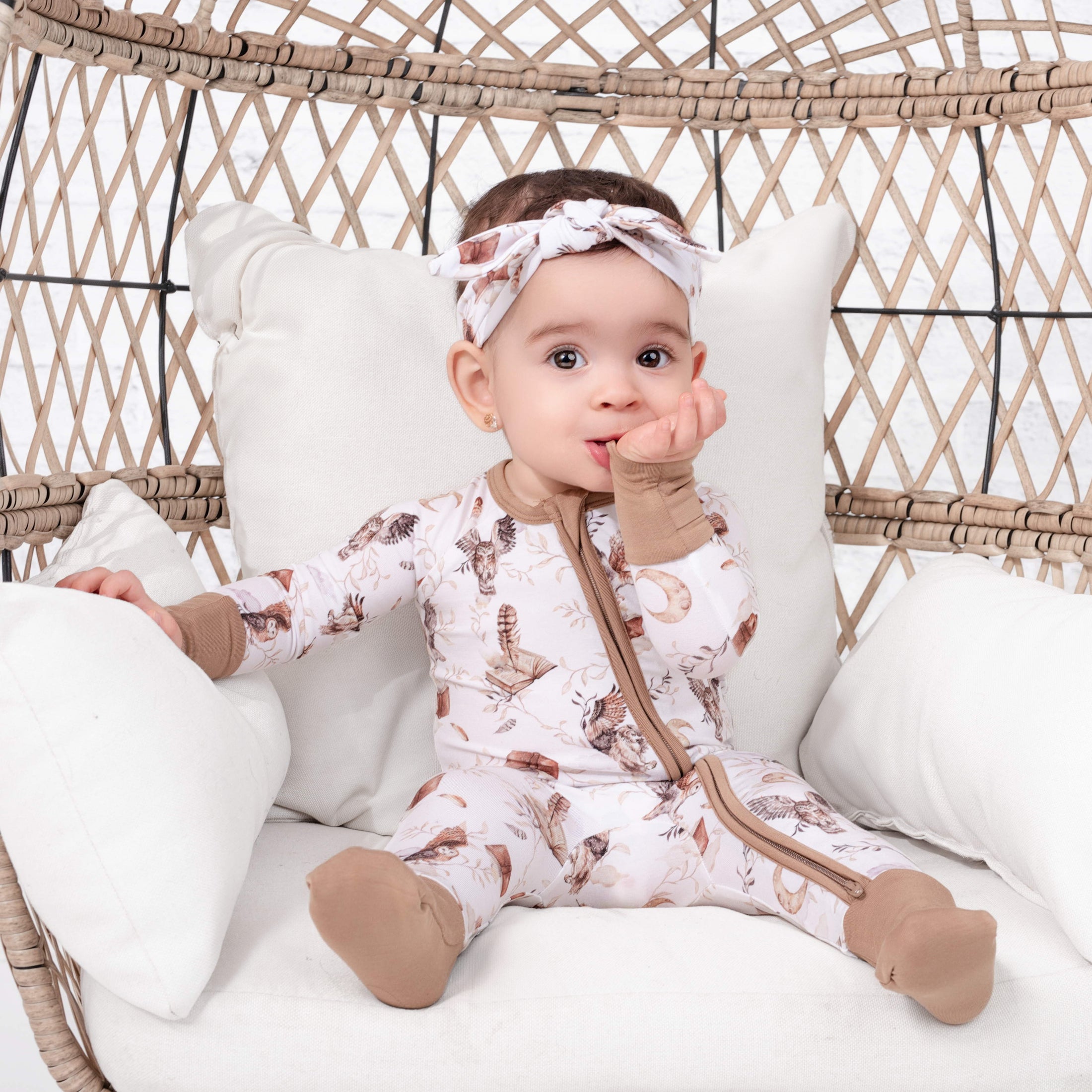 Feathers and Fables（Owl）TENCEL™ Modal Romper