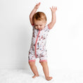 Load image into Gallery viewer, Mermaid Cove Short Sleeve Romper
