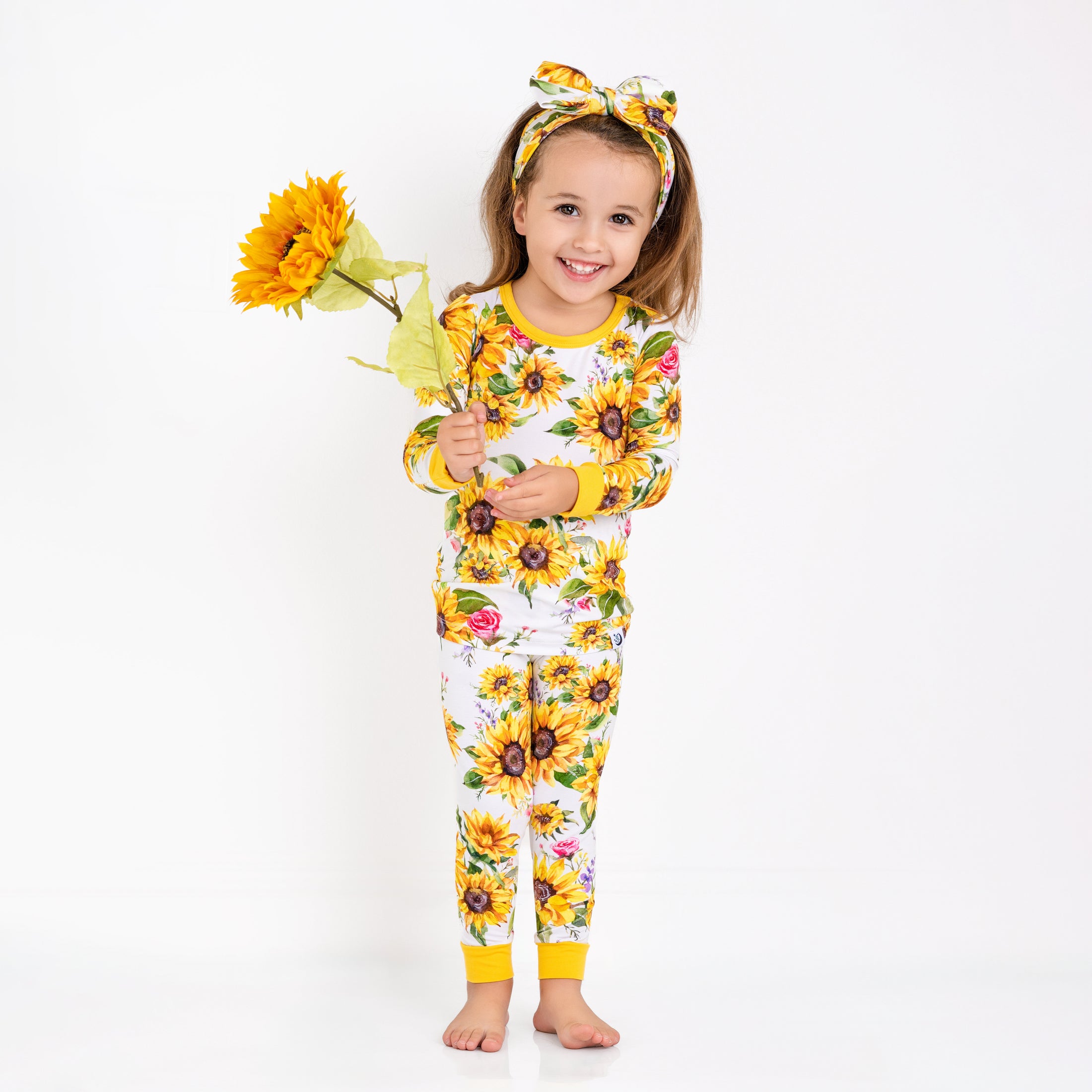 Suns and Roses (Sunflowers) Long Sleeve PJ's