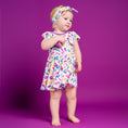 Load image into Gallery viewer, Block Party (Purple) Bodysuit Twirl Dress
