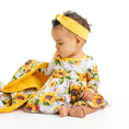 Load image into Gallery viewer, Suns and Roses (Sunflowers) Long Sleeve Bodysuit Twirl Dress
