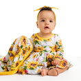 Load image into Gallery viewer, Suns and Roses (Sunflowers) Long Sleeve Bodysuit Twirl Dress
