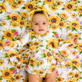 Load image into Gallery viewer, Suns and Roses (Sunflowers) Long Sleeve Bodysuit Twirl Dress
