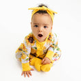 Load image into Gallery viewer, Suns and Roses (Sunflowers) Ruffle Romper
