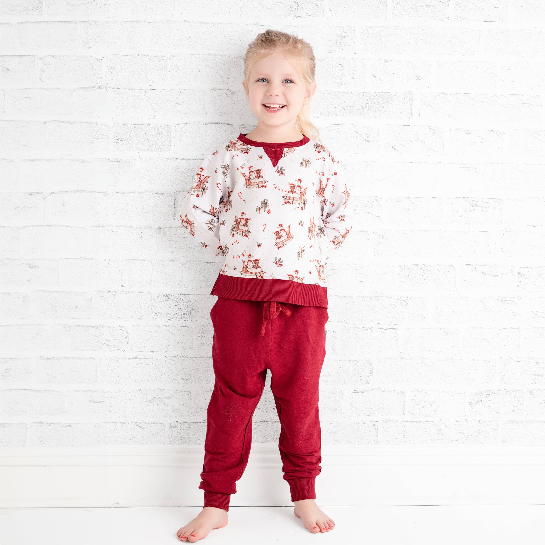 Jingle Bell Hop (Rabbit) Kids Jogger Set