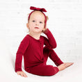 Load image into Gallery viewer, Burgundy Romper
