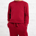 Load image into Gallery viewer, Burgundy Kids Jogger Set
