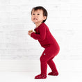 Load image into Gallery viewer, Burgundy Romper
