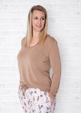 Load image into Gallery viewer, Feathers and Fables（Owl）TENCEL™ Modal Women's Long Sleeve Shirt
