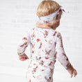 Load image into Gallery viewer, Feathers and Fables（Owl）TENCEL™ Modal Long Sleeve PJ's
