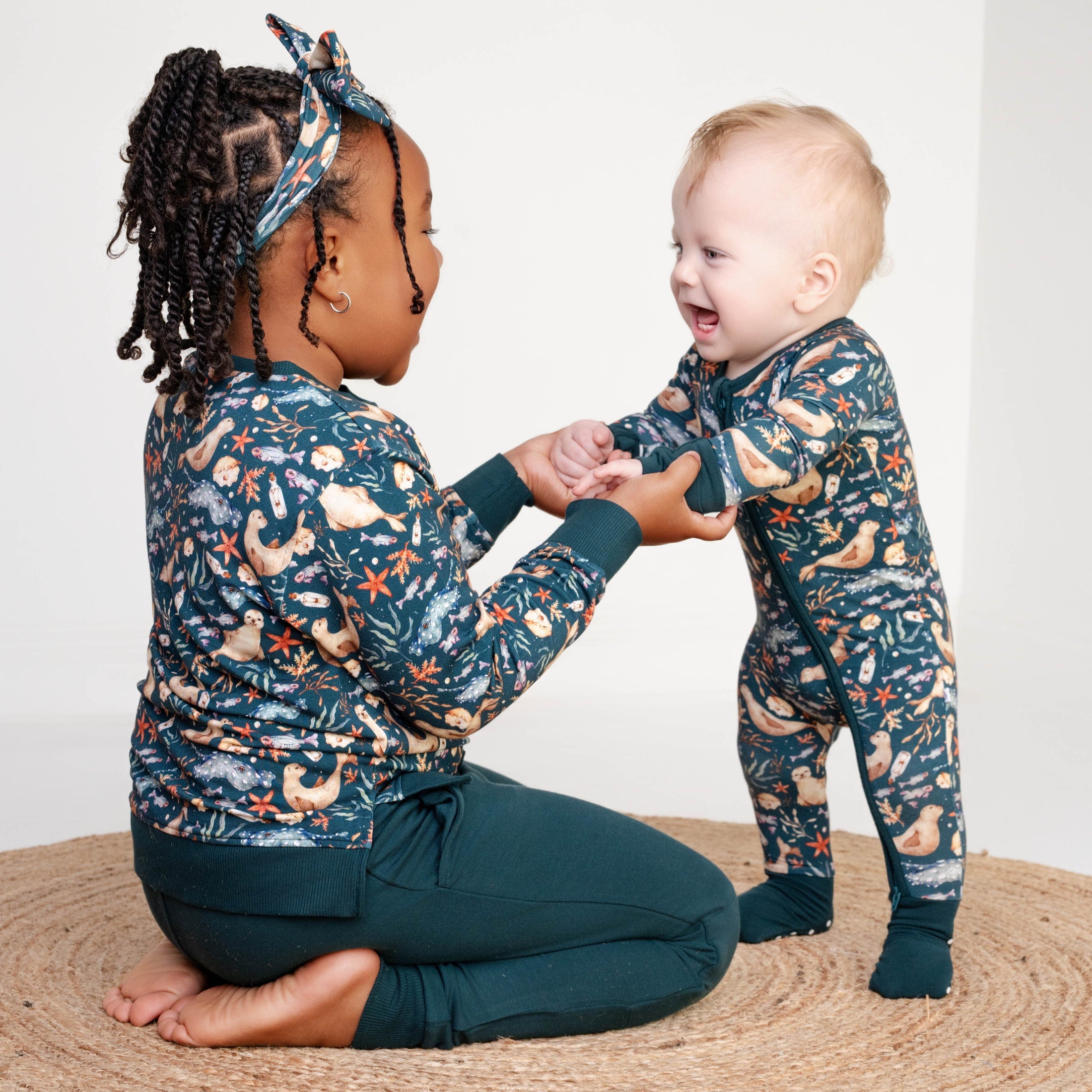 Waves & Whiskers Kids Jogger Set