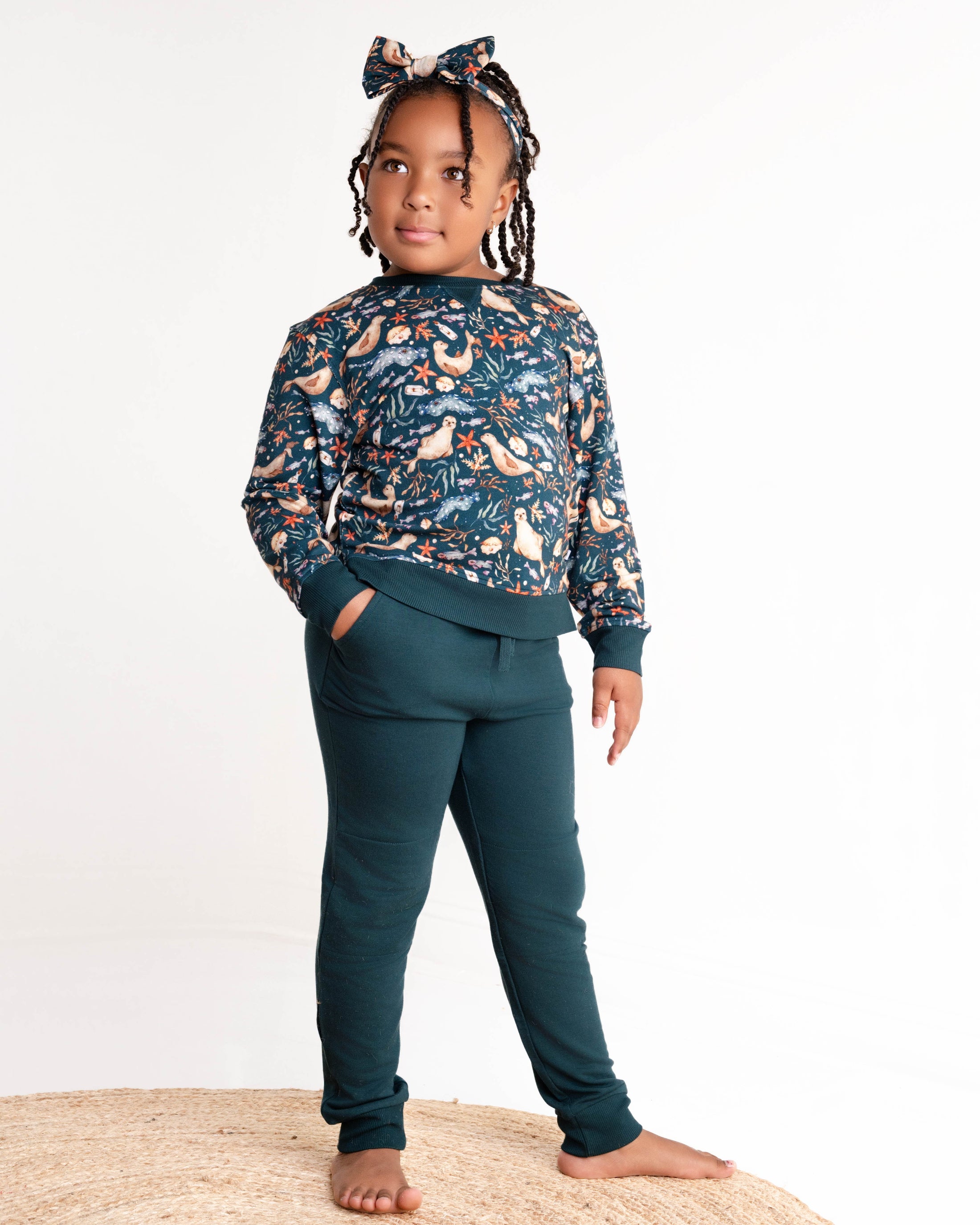 Waves & Whiskers Kids Jogger Set