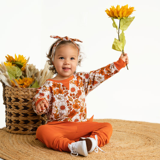 Falling For Florals Kids Jogger Set