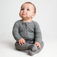 Load image into Gallery viewer, Heather (Gray) Ribbed Romper
