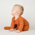 Load image into Gallery viewer, Rust (Orange) Ribbed Romper
