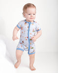 Load image into Gallery viewer, Don’t Worry, Be Hoppy ( Rabbit ) Short Sleeve Romper
