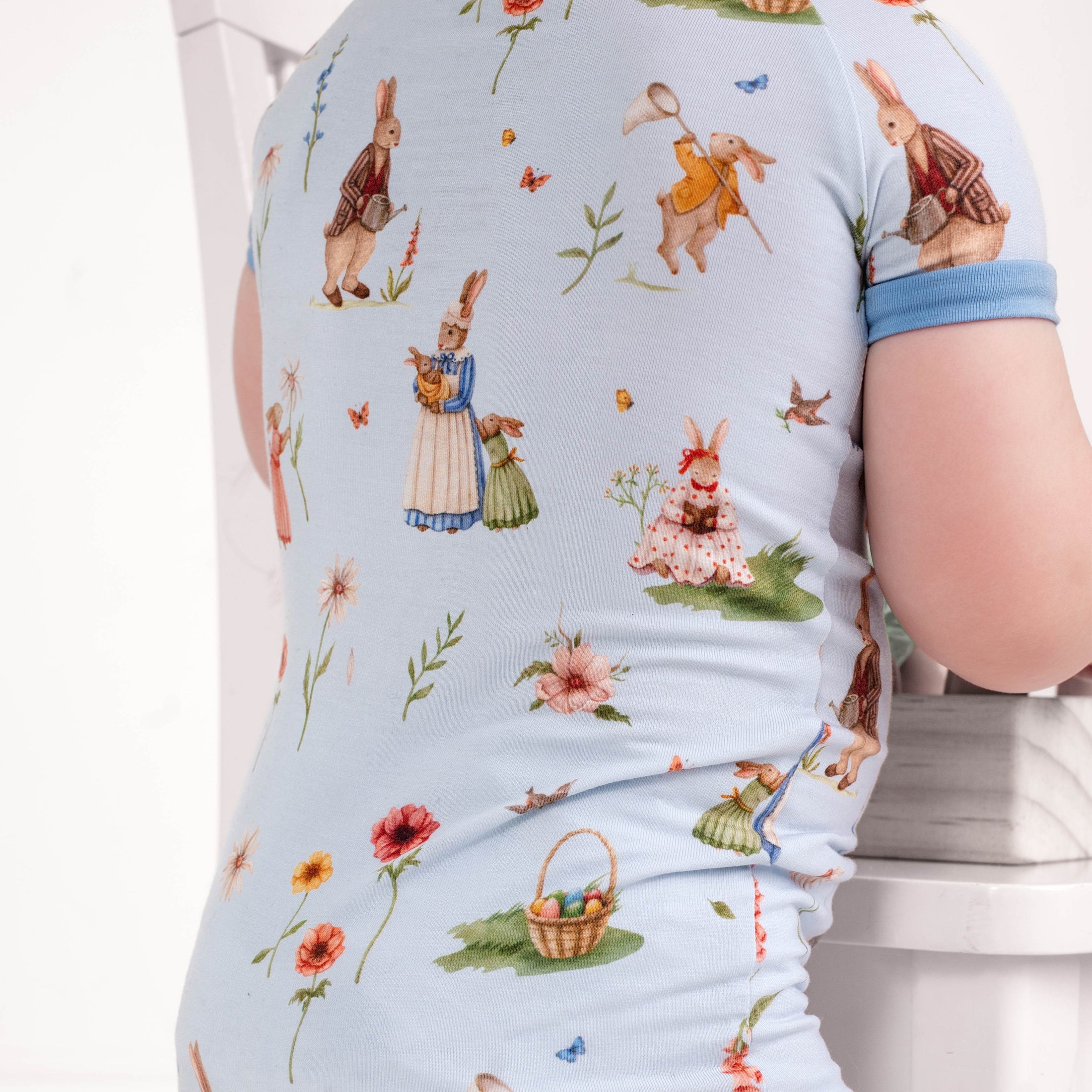 Don’t Worry, Be Hoppy ( Rabbit ) Short Sleeve Romper