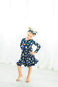 Load image into Gallery viewer, Santa’s Treats Long Sleeve Big Kid Twirl Dress
