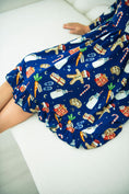 Load image into Gallery viewer, Santa’s Treats Long Sleeve Big Kid Twirl Dress
