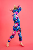 Load image into Gallery viewer, Neon Blooms Long Sleeve PJ's
