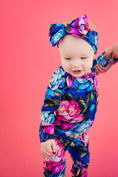 Load image into Gallery viewer, Neon Blooms Romper
