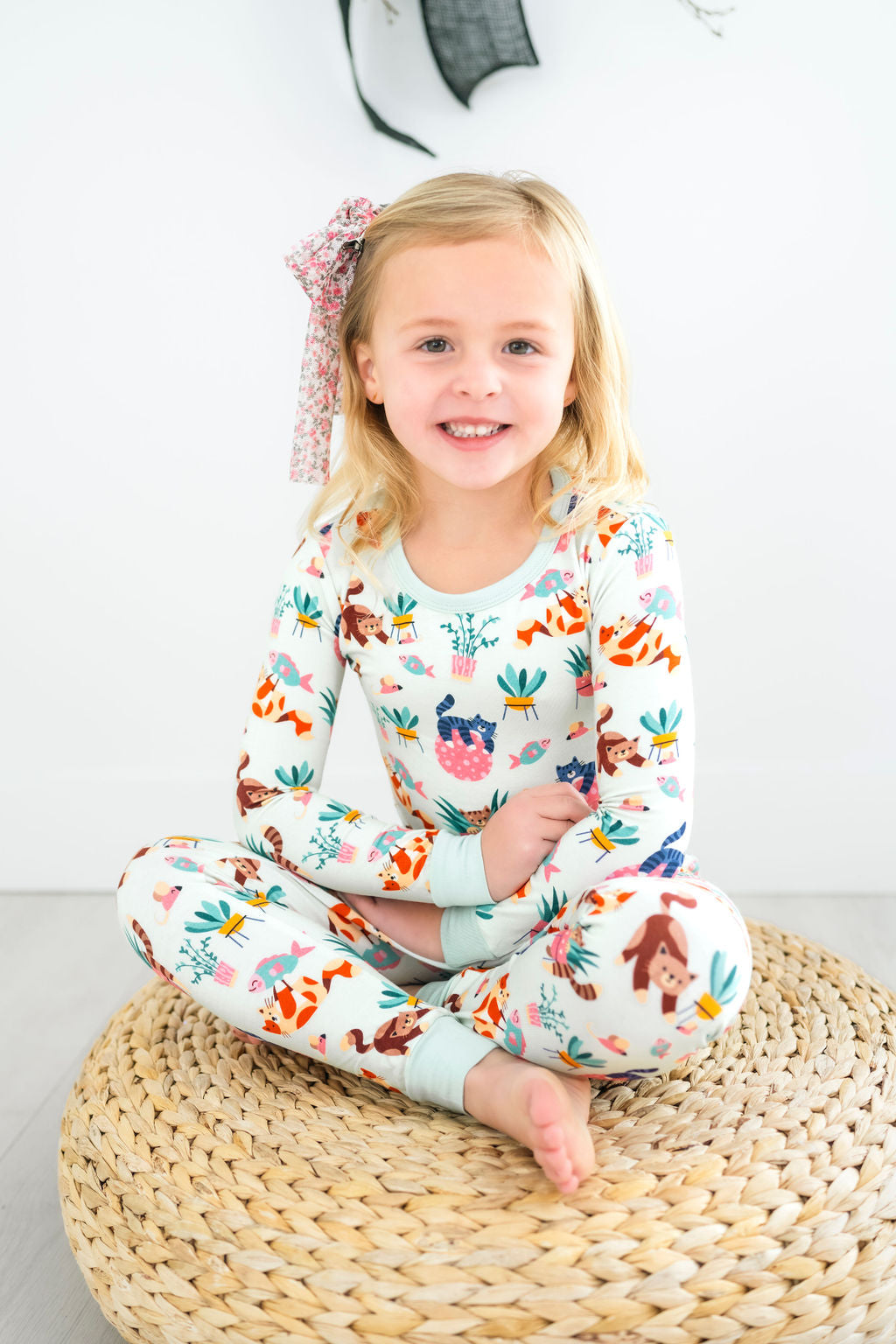 Felines & Ferns Long Sleeve PJ's