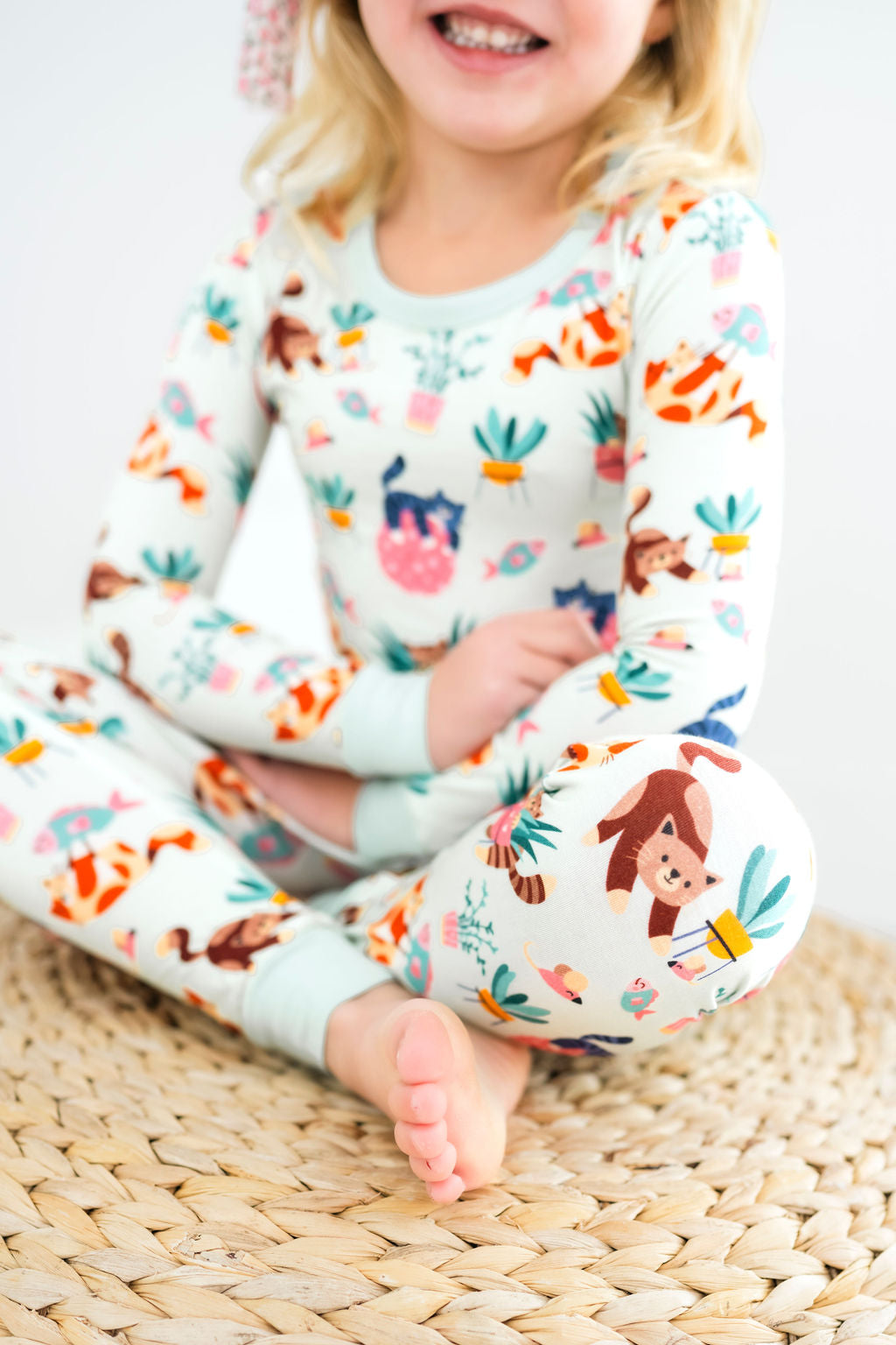 Felines & Ferns Long Sleeve PJ's