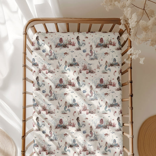 Mermaid Cove Crib Sheet