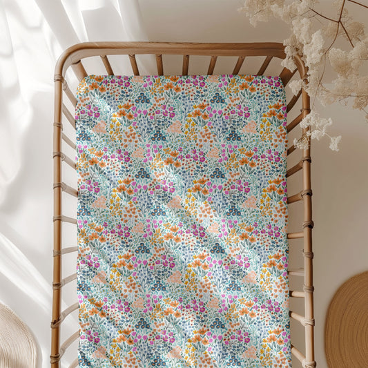 Whispering Wildflowers Crib Sheet