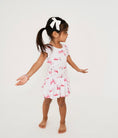 Load image into Gallery viewer, Flamingo to Bed Short Sleeve Bodysuit Twirl Dress
