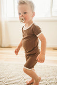 Load image into Gallery viewer, Hot Cocoa (Brown) Ribbed Short Set
