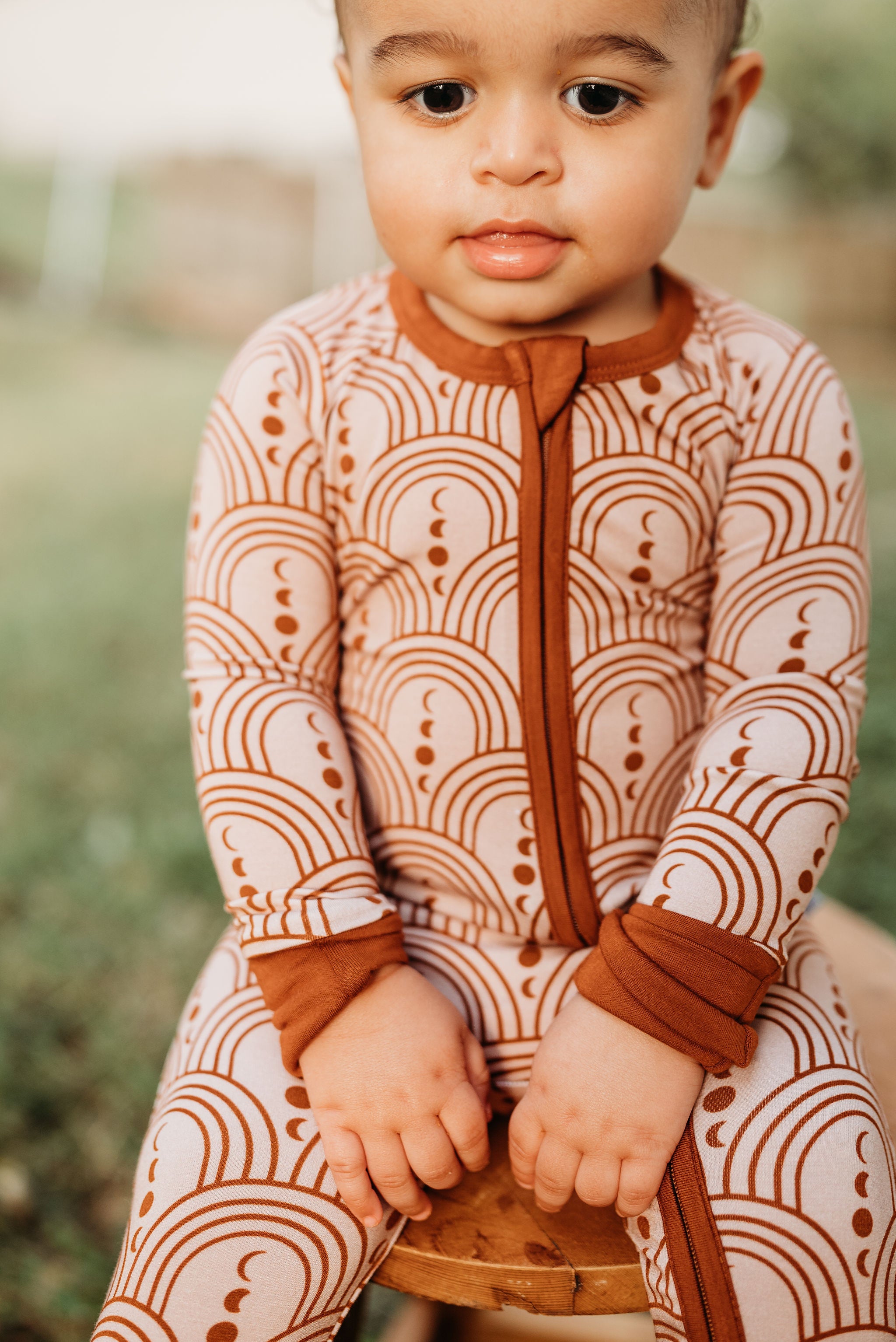 Copper Crescents Romper