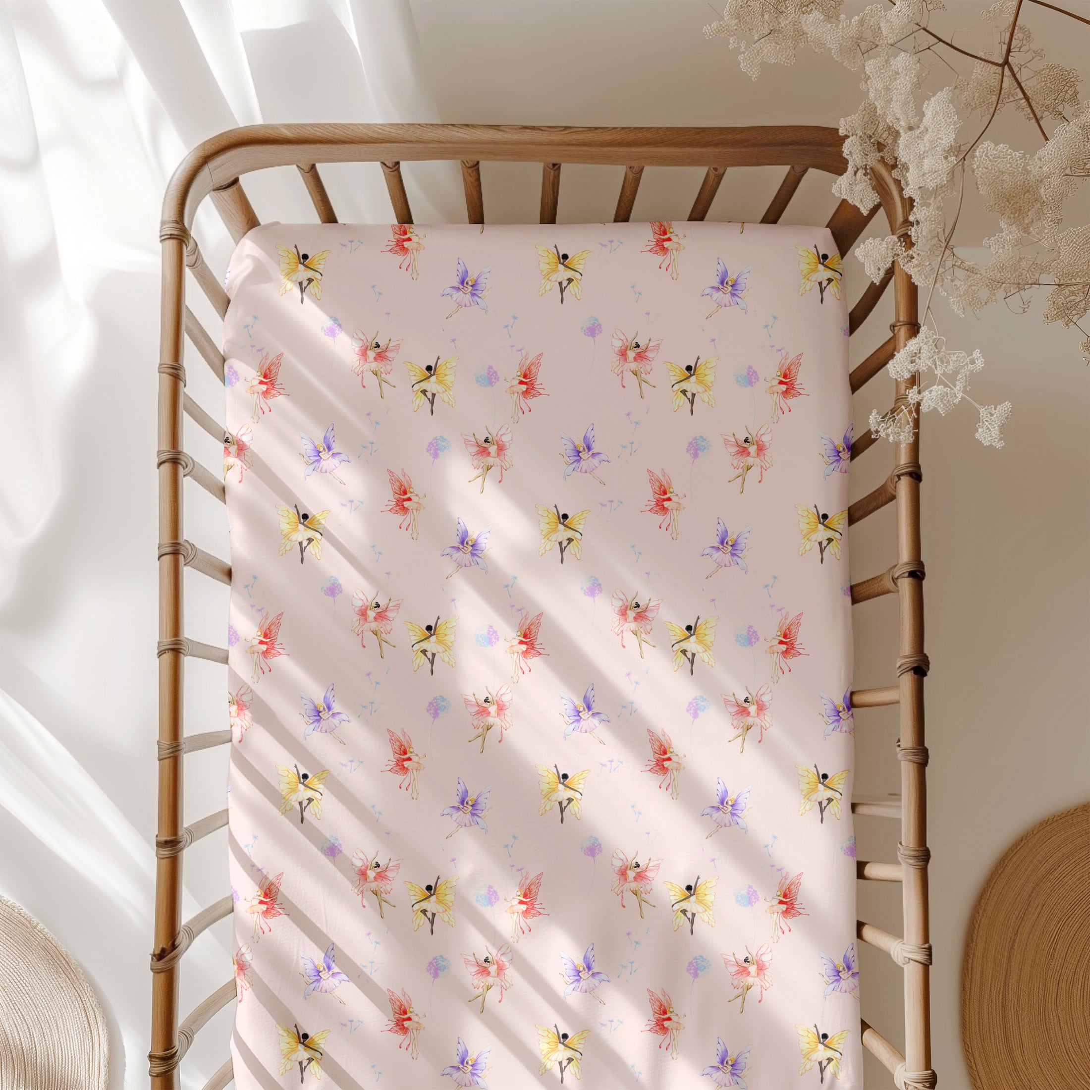 Neverland Fairies Crib Sheet